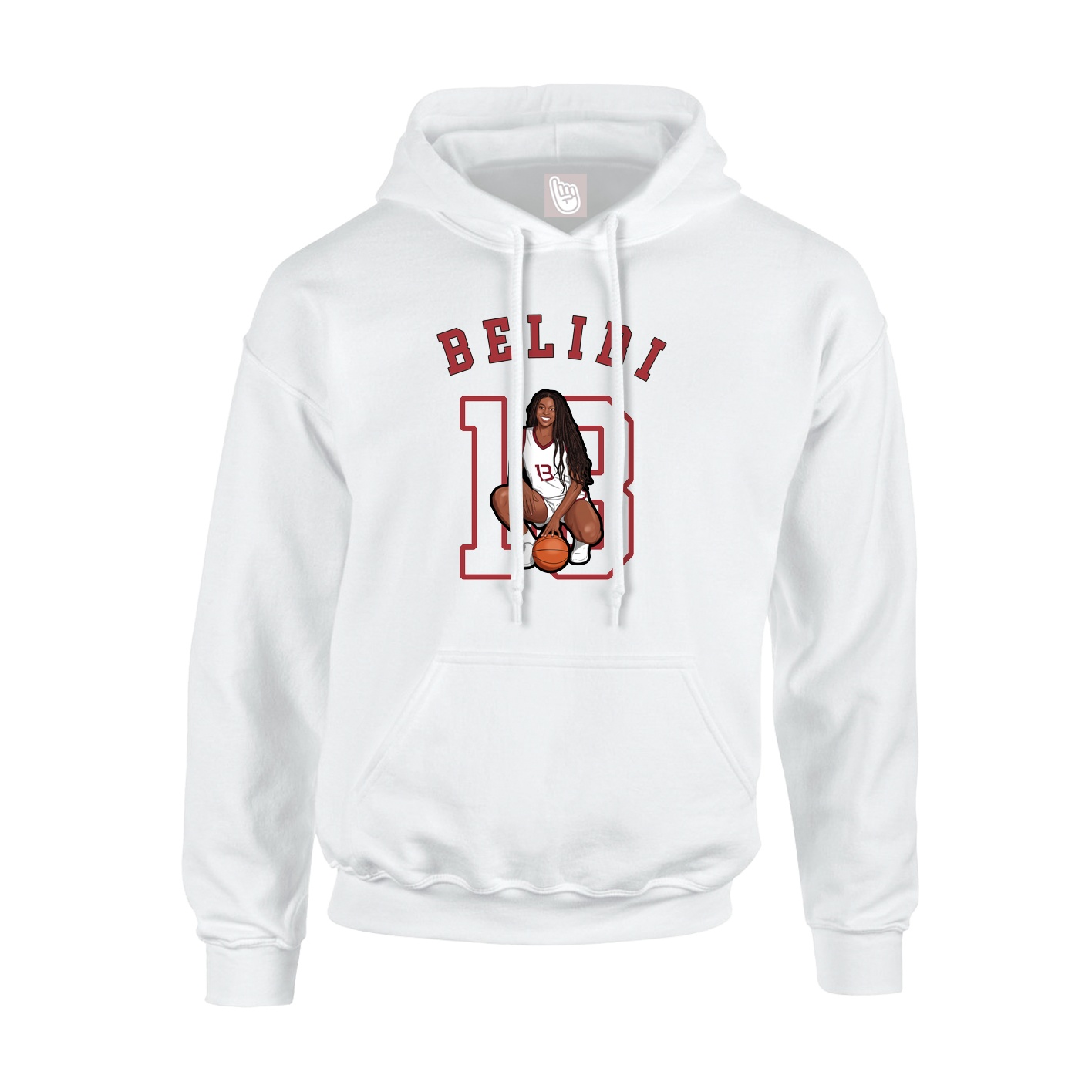 Youth Hoodie — Shirsey Arch in White