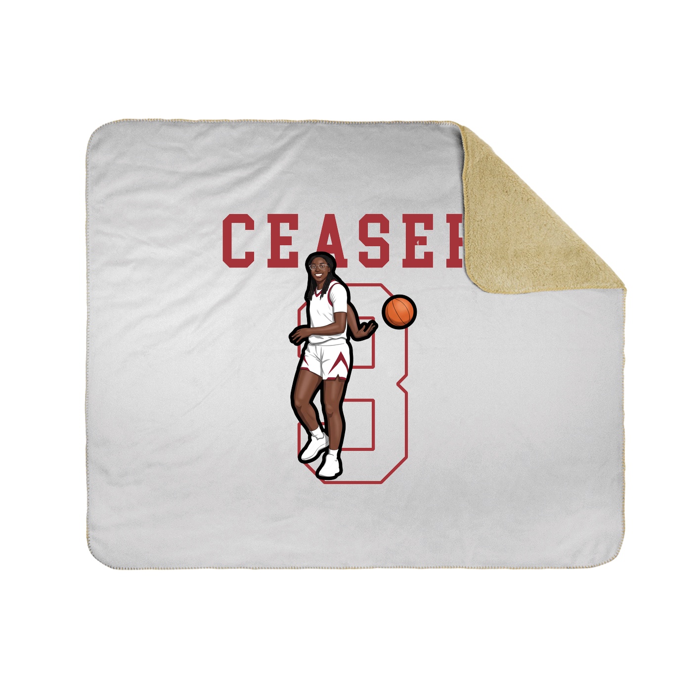Throw Blanket — Shirsey in White