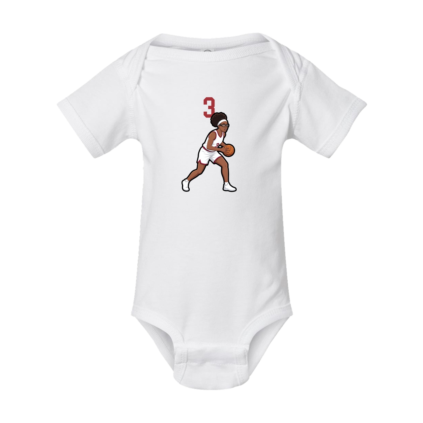 Baby Onesie — Number Top in White
