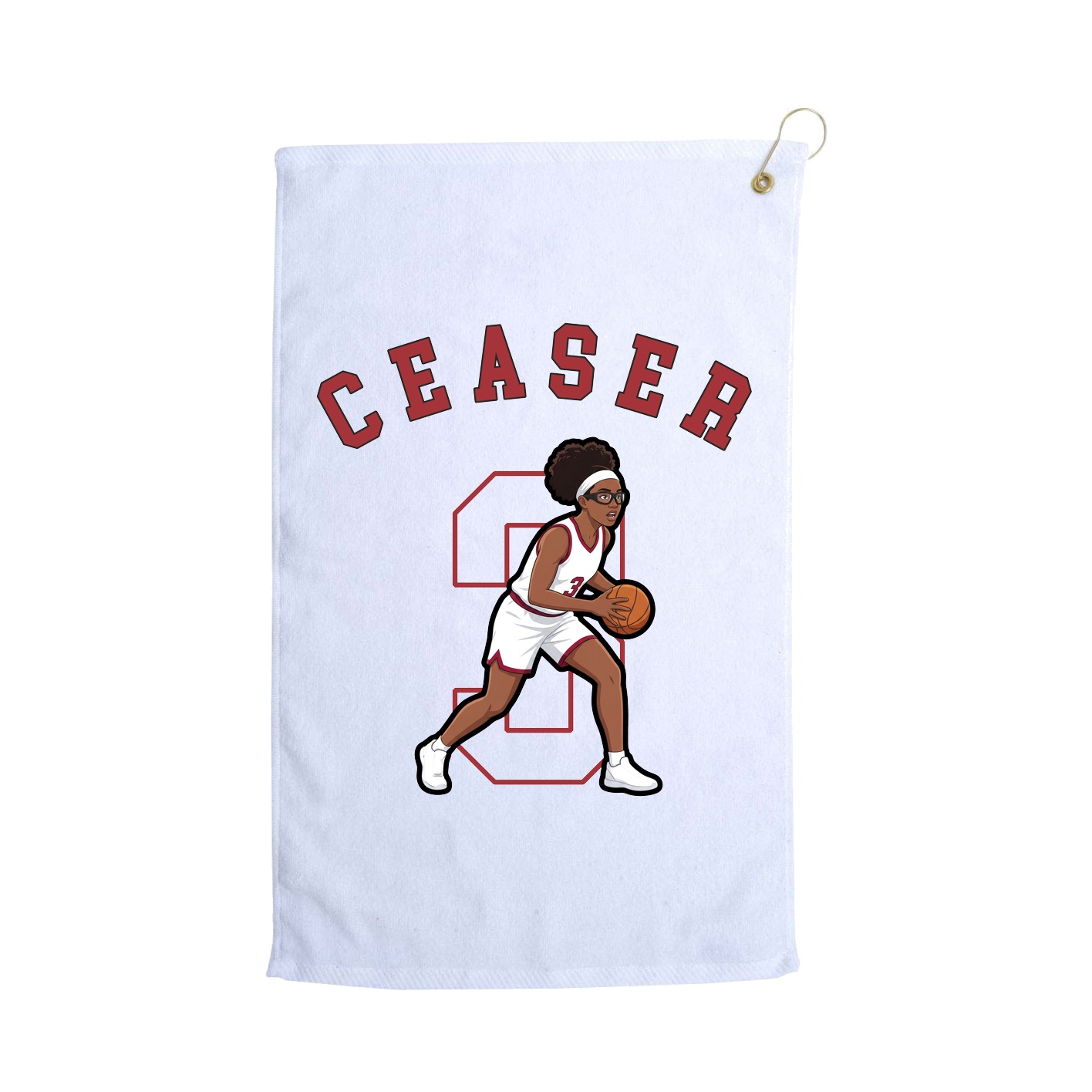 Golf Towel — Shirsey Arch in White