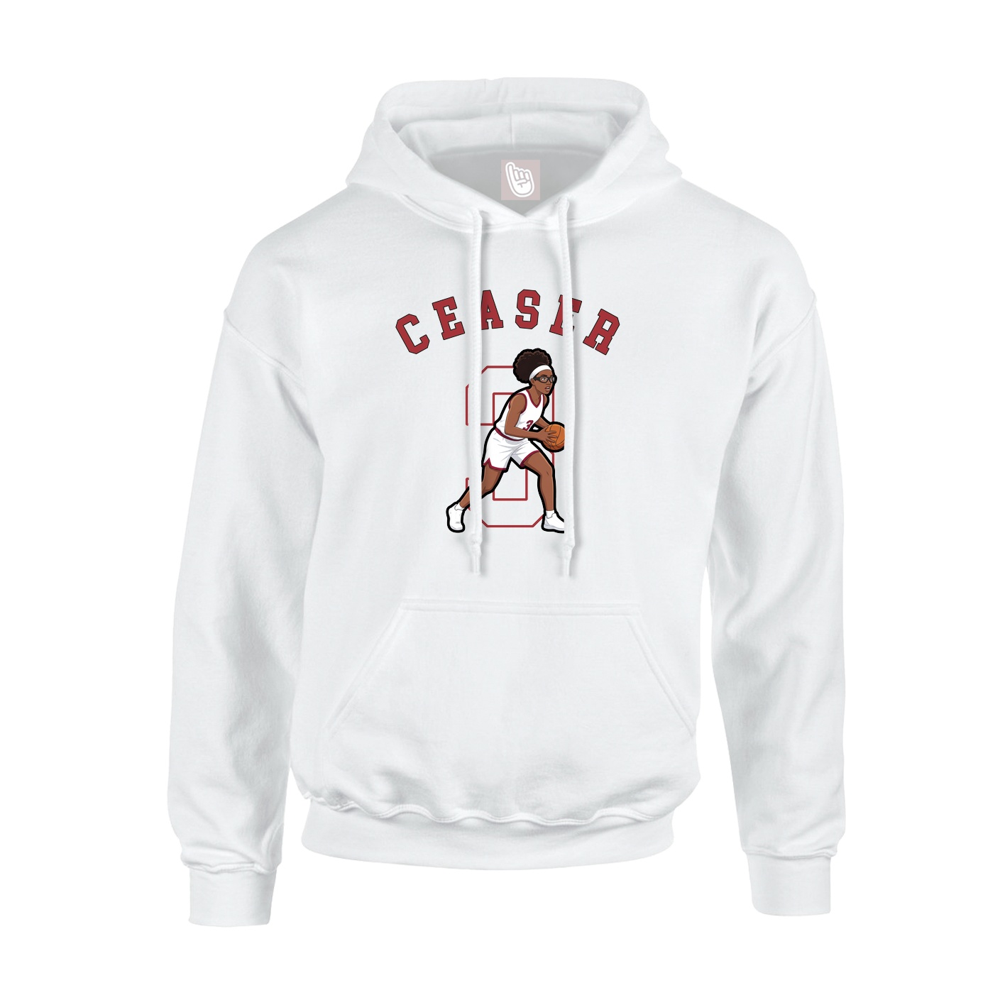 Hoodie — Shirsey Arch in White