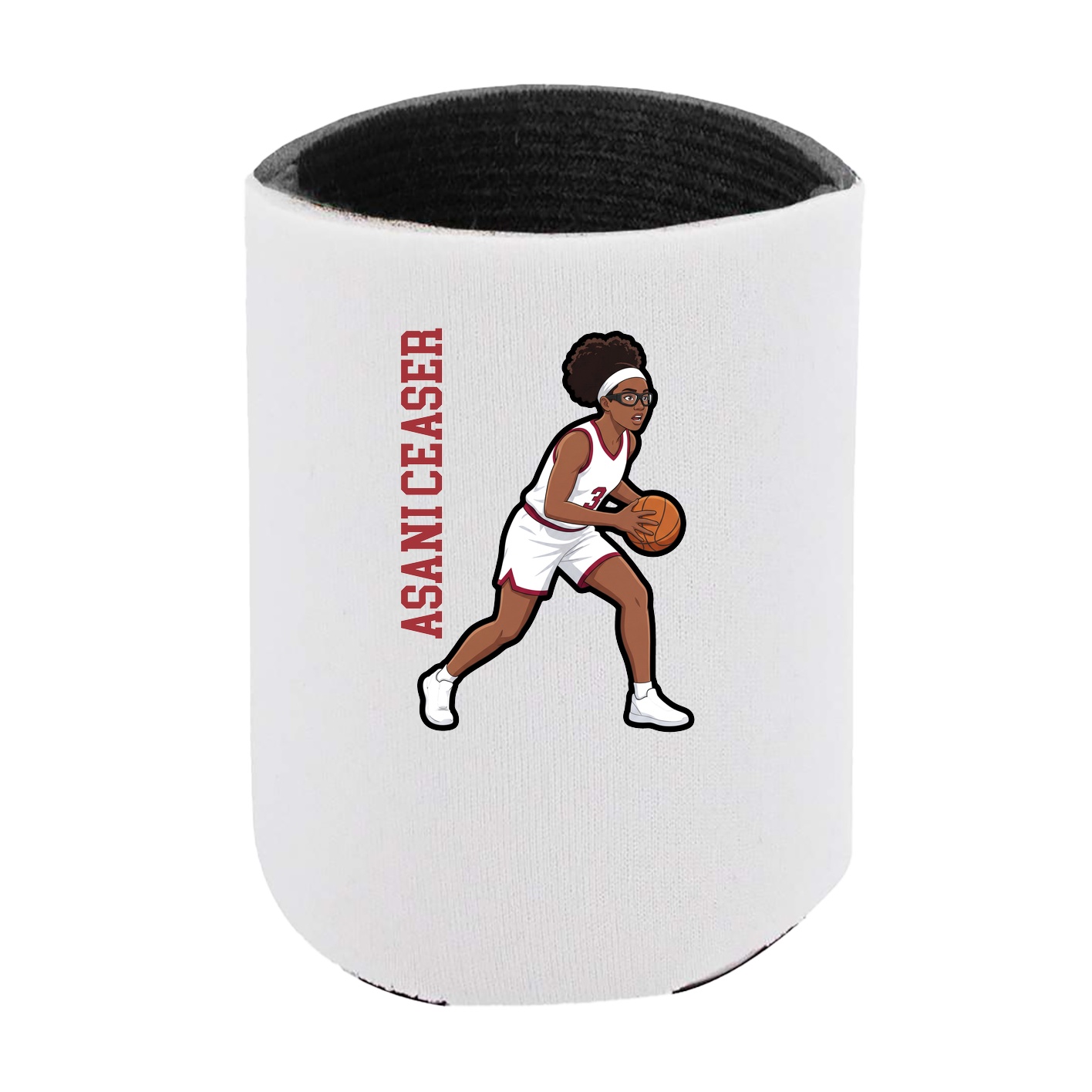 Can Holder — Name Vertical in White