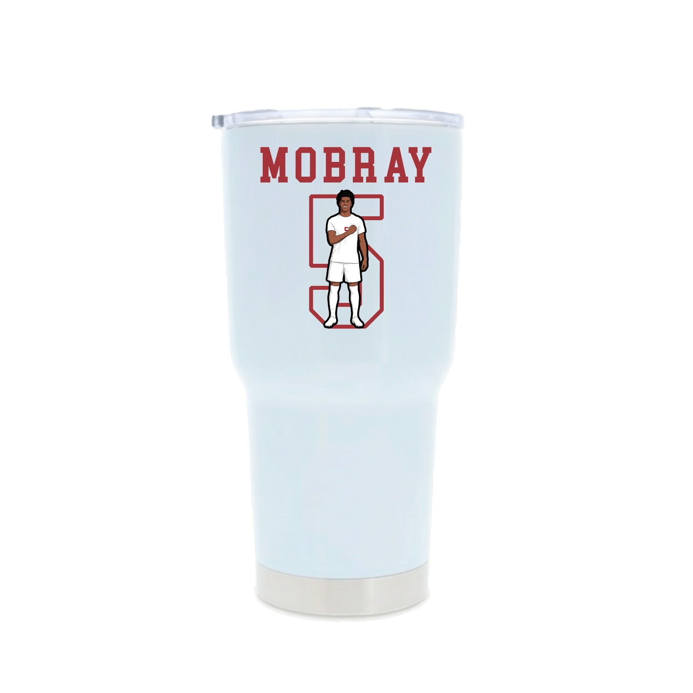 30oz Stainless Steel Tumbler — Shirsey in White