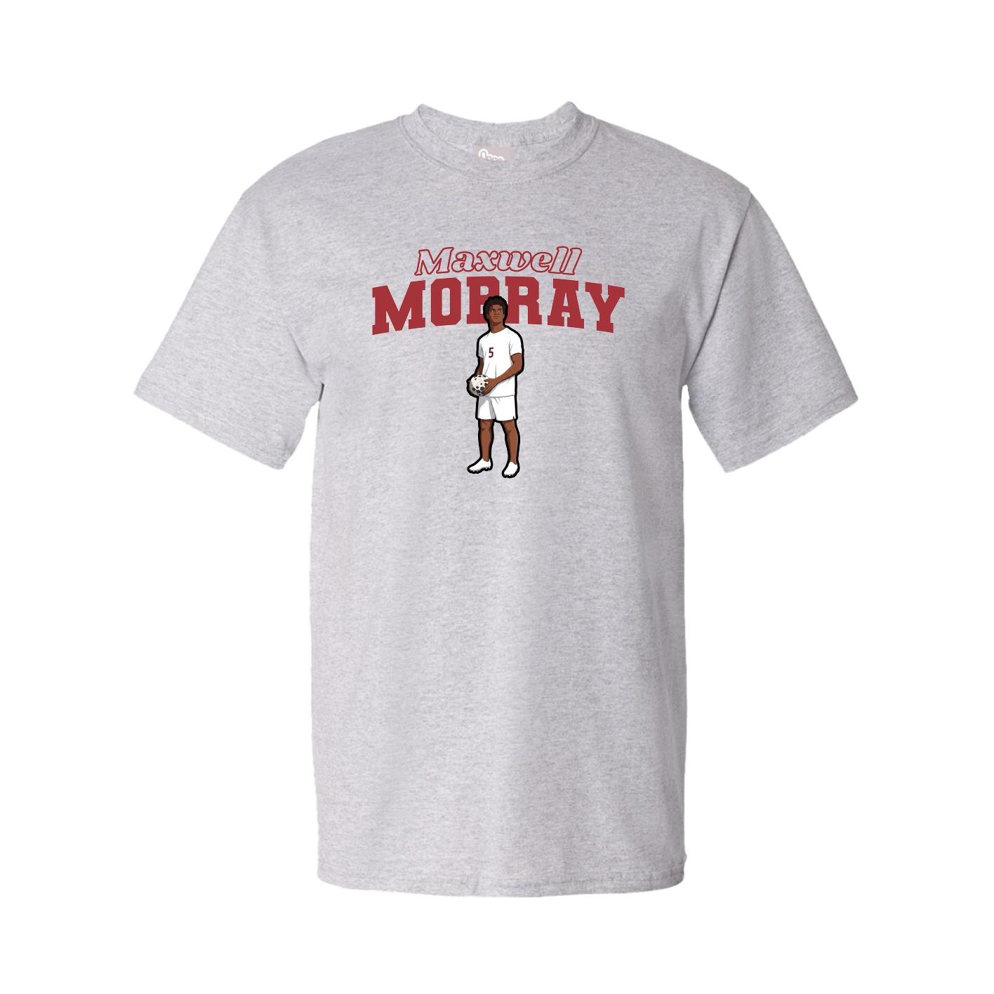Youth Tee — Name Arch in Grey