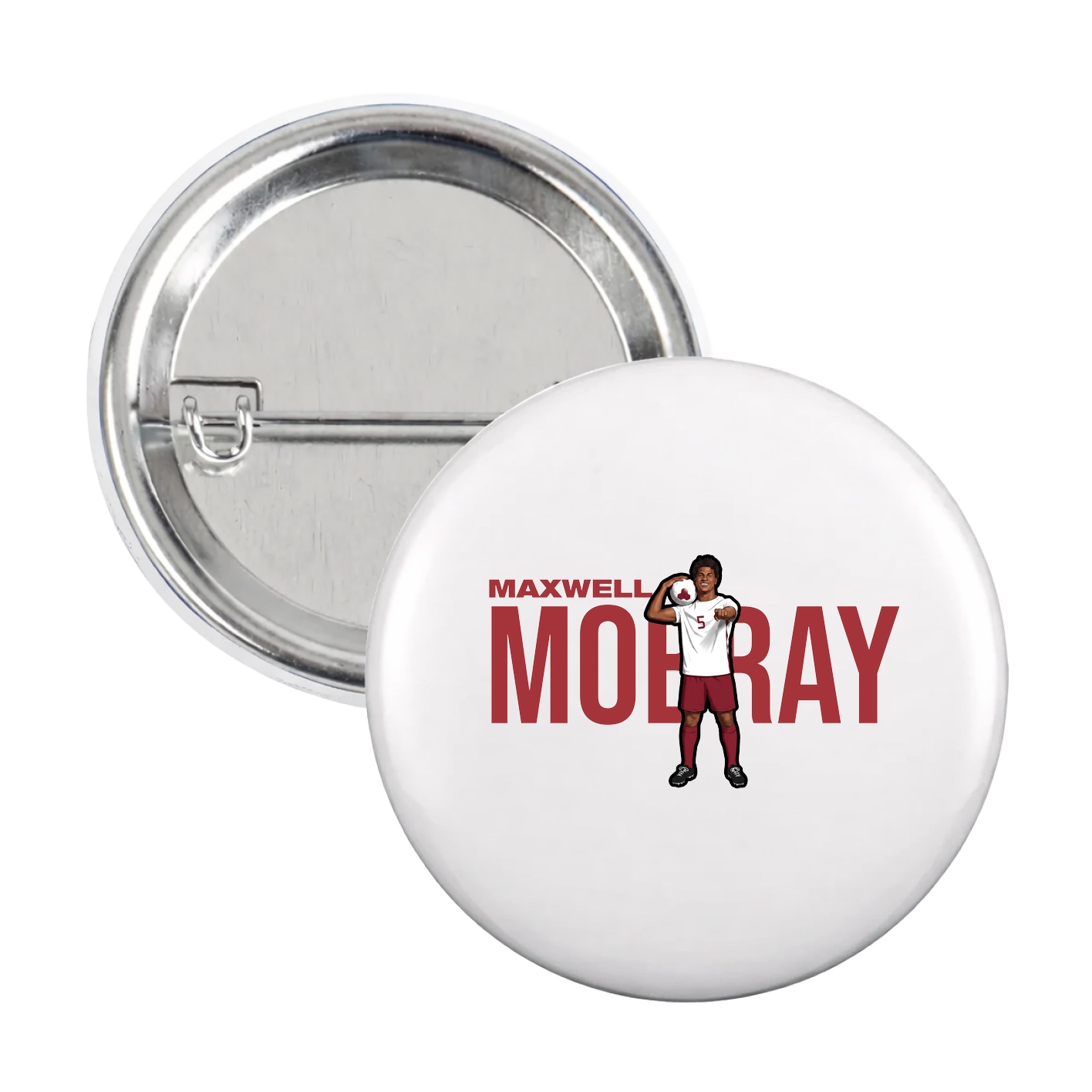 Game Day Button — Player Name in White