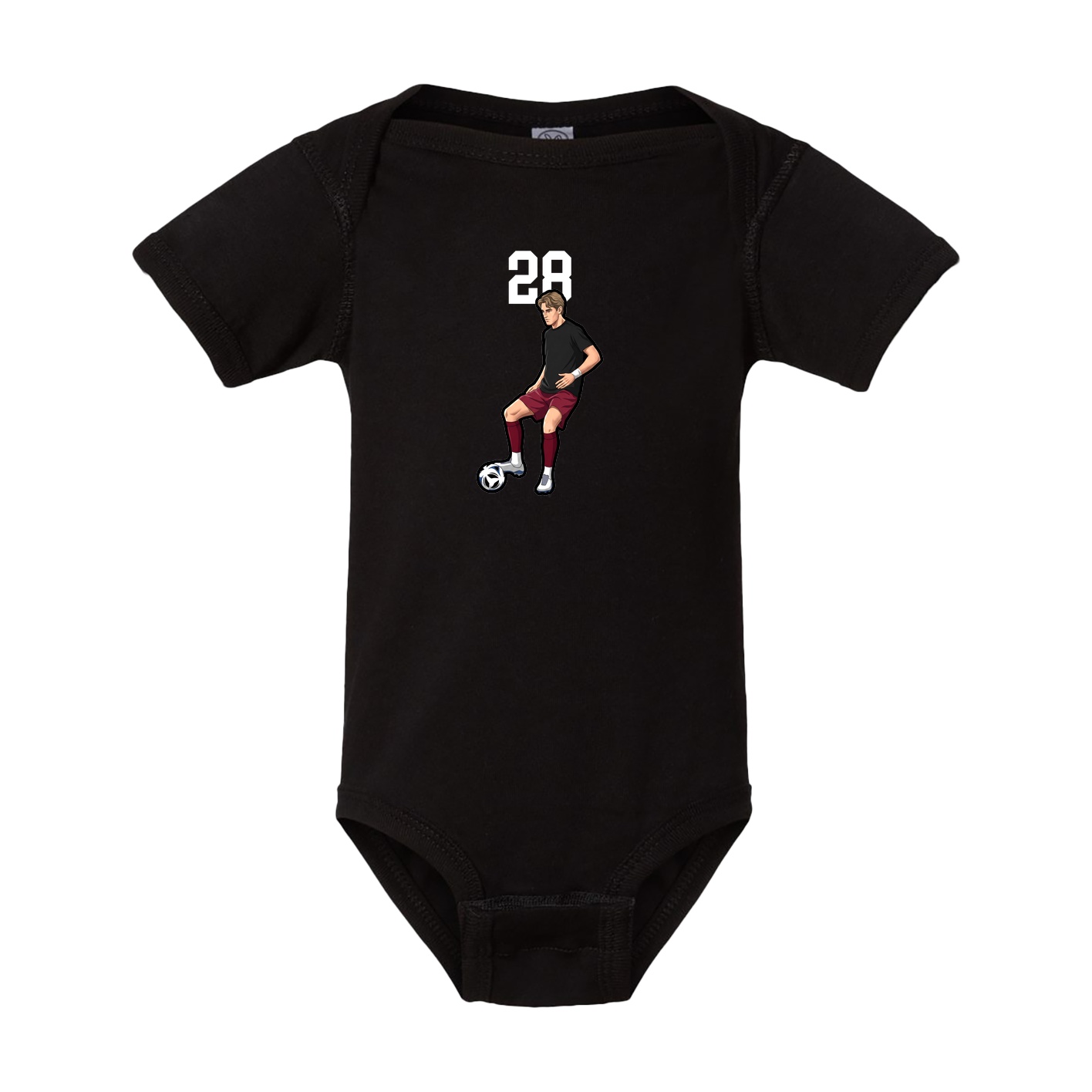 Baby Onesie — Number Top in Black