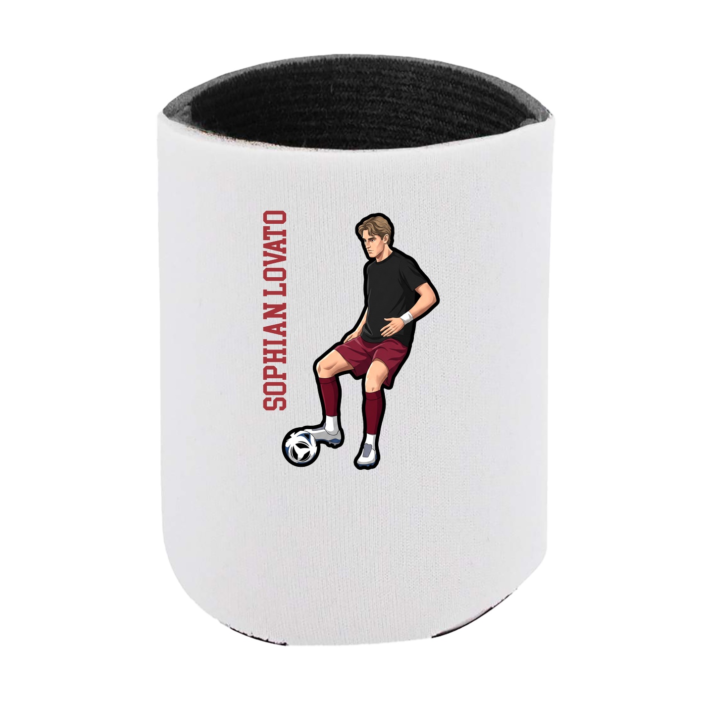 Can Holder — Name Vertical in White