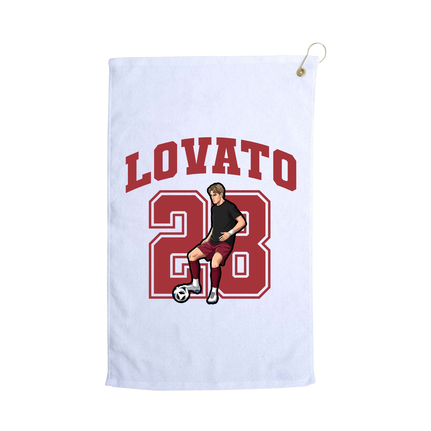 Golf Towel — Number in White