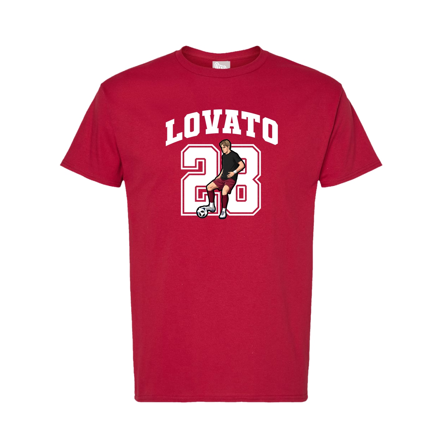 Tee — Number in Crimson