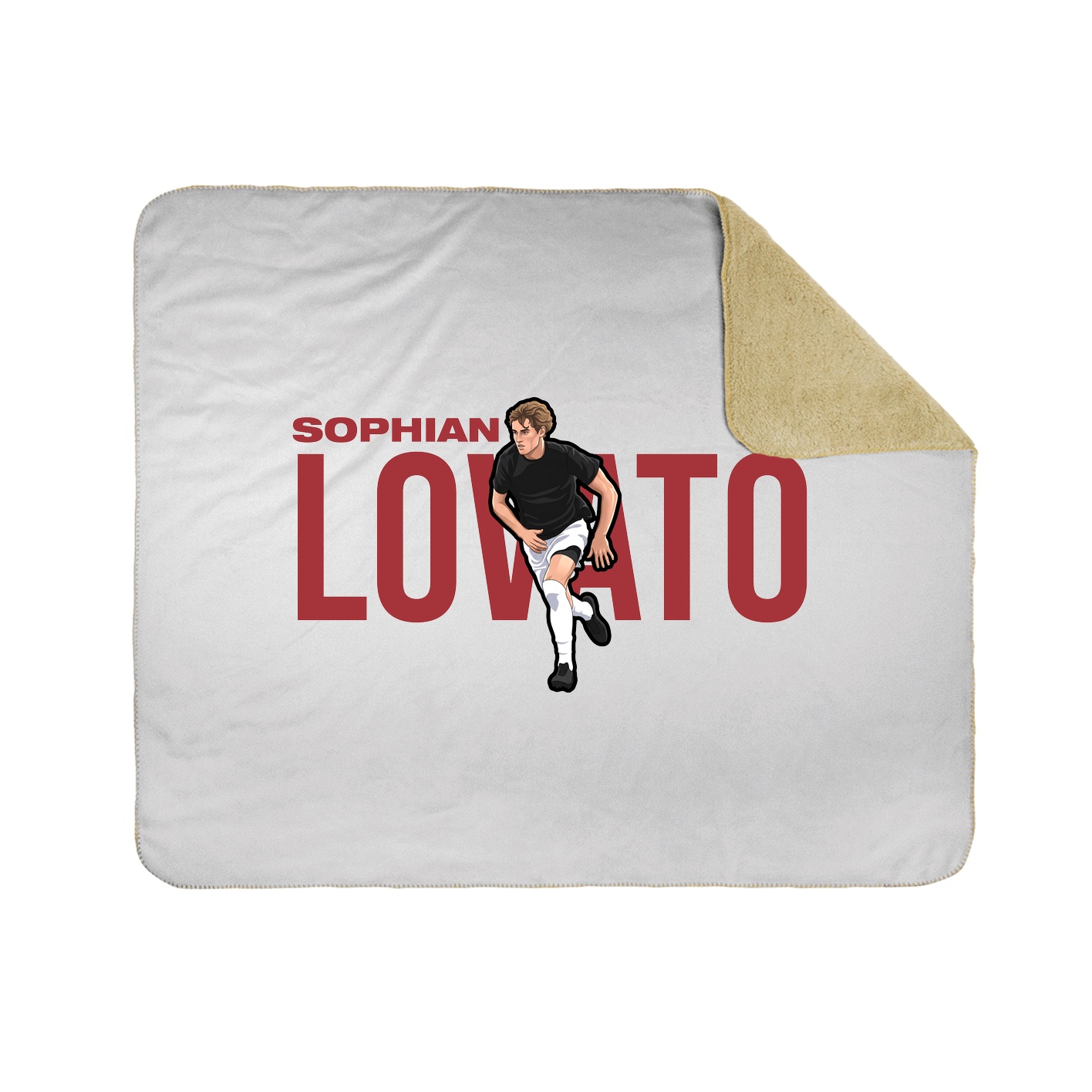 Throw Blanket — Player Name in White