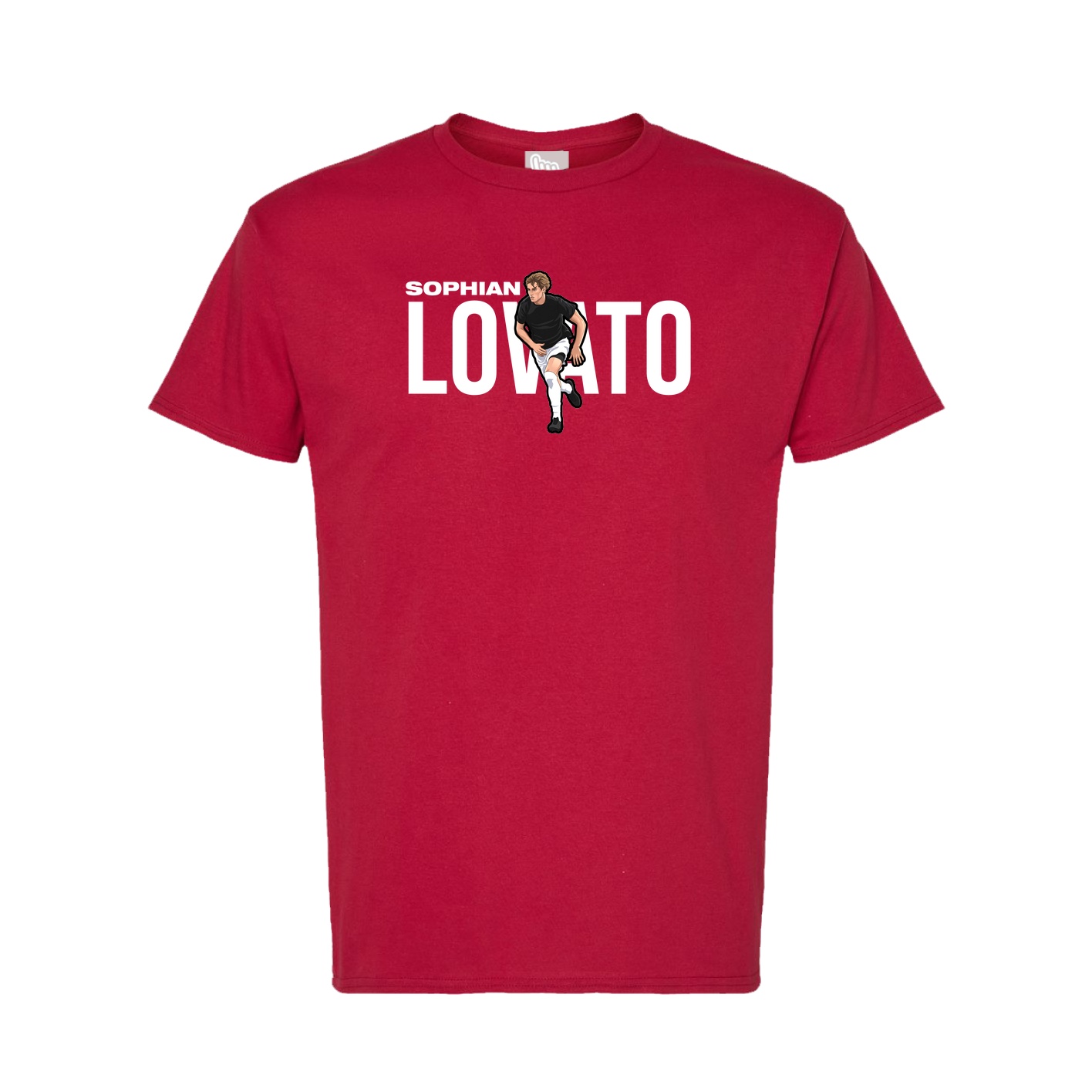 Tee — Player Name in Crimson