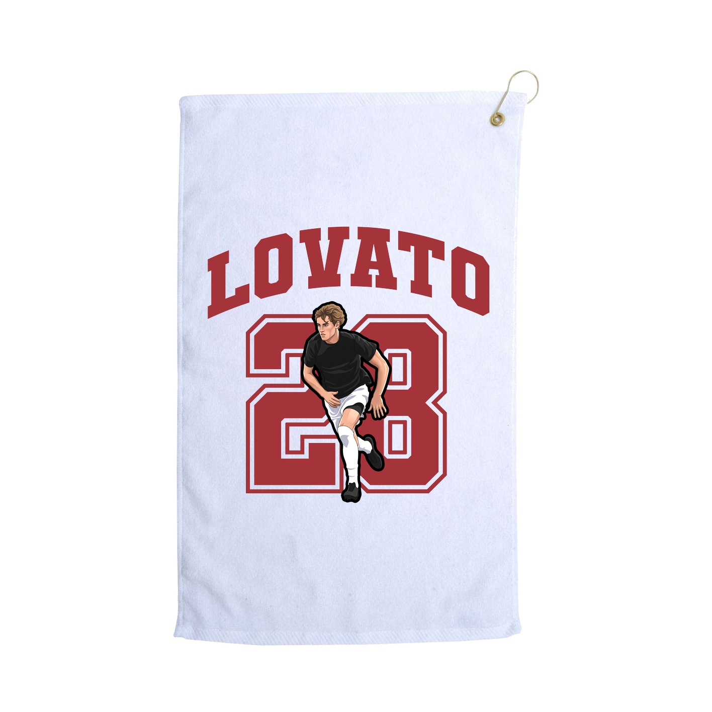 Golf Towel — Number in White