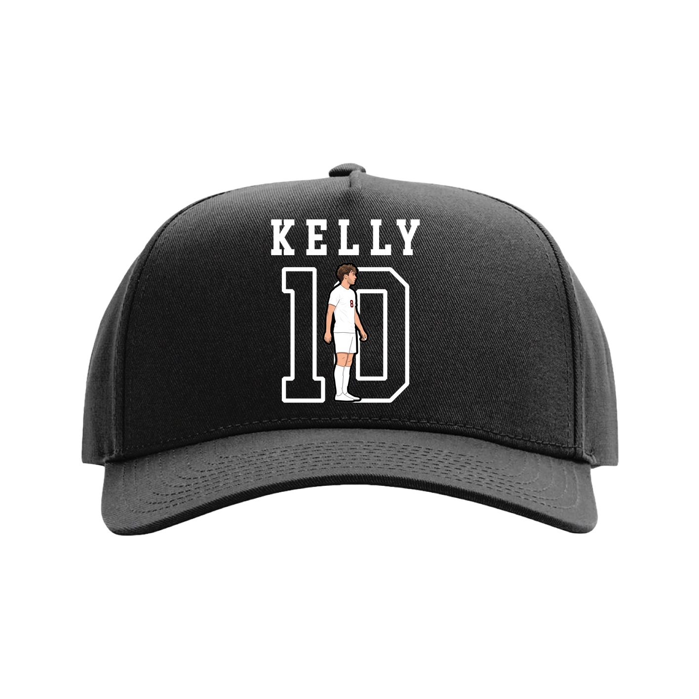 Full Fabric Five-Panel Champ Cap — Shirsey in Black