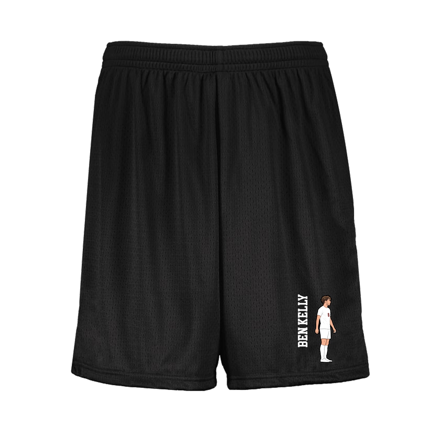 Shorts — Name Vertical in Black