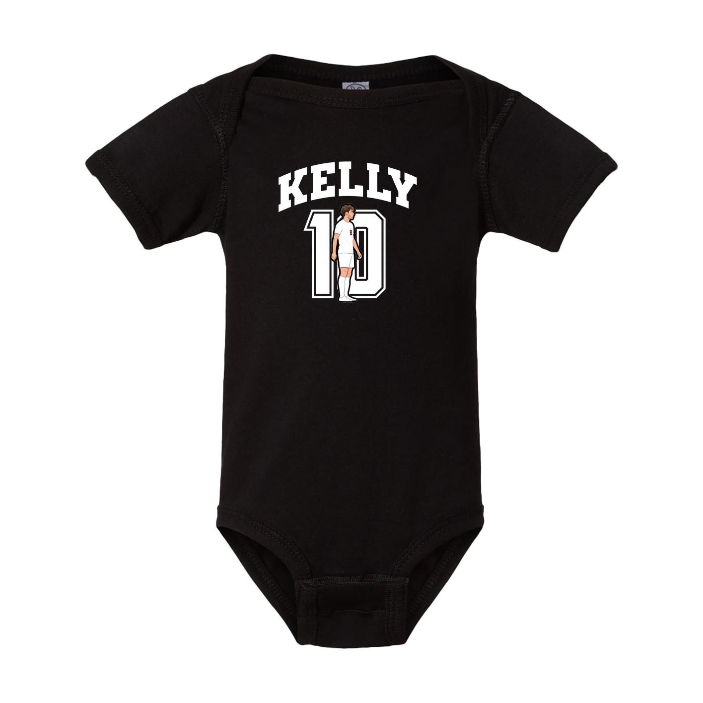 Baby Onesie — Number in Black