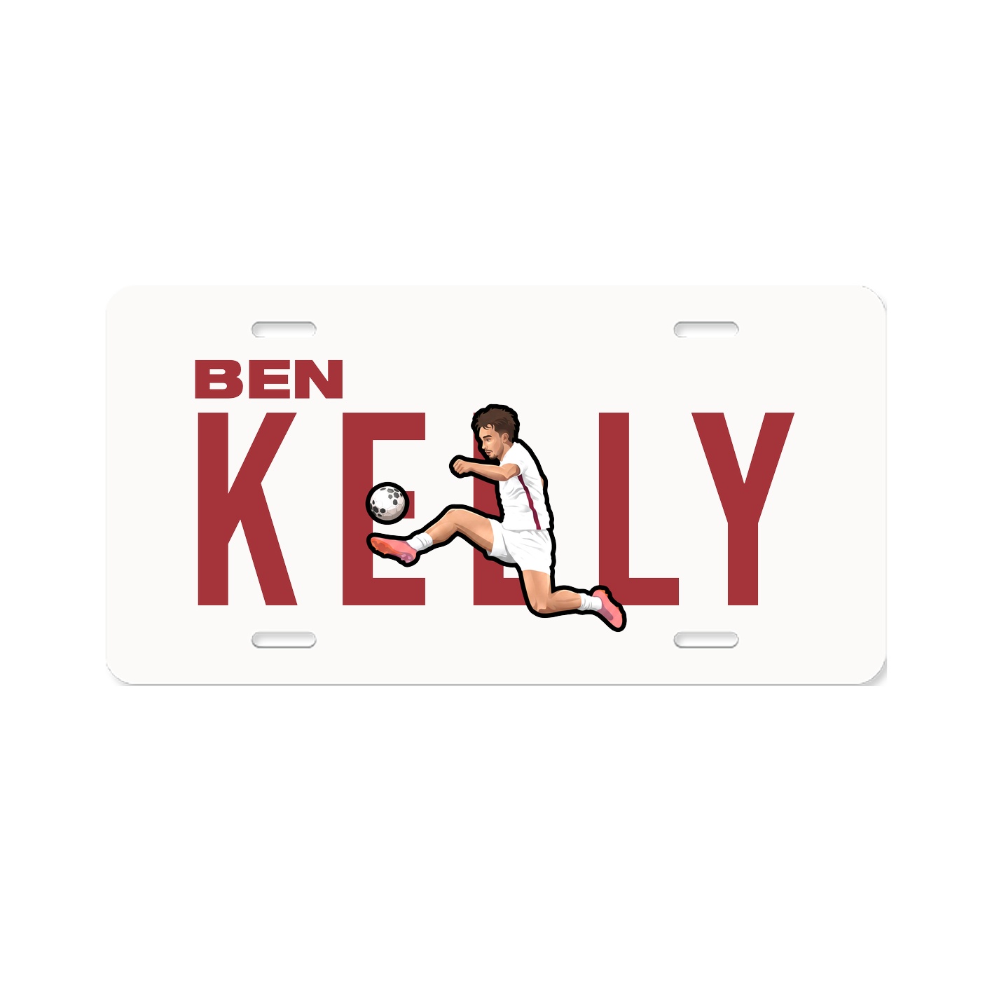 License Plate — Player Name in Classic