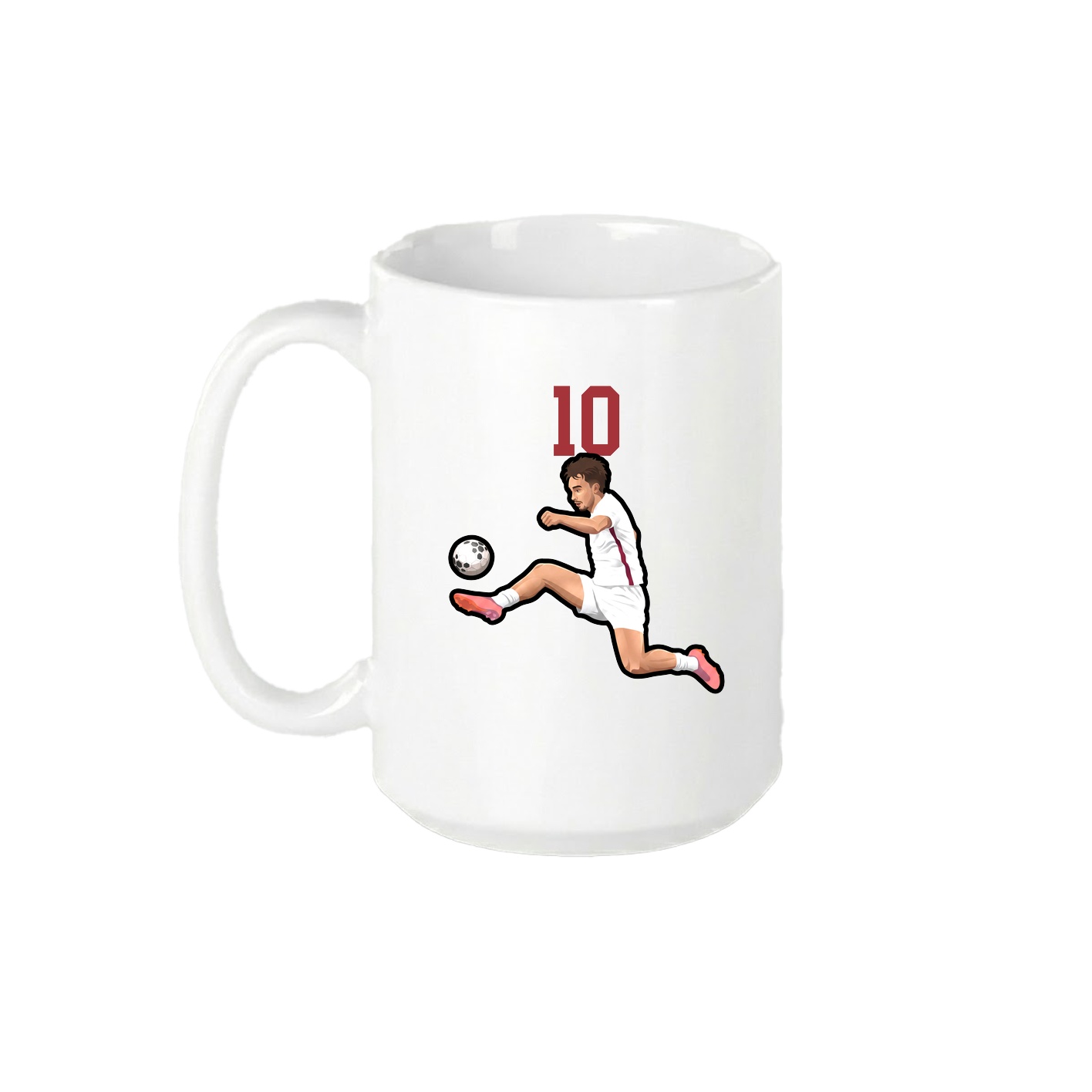 15oz Coffee Mug — Number Top in White