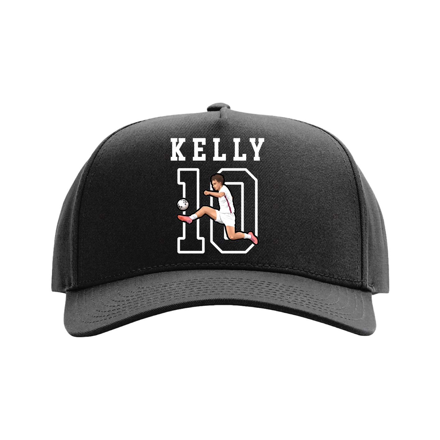 Full Fabric Five-Panel Champ Cap — Shirsey in Black