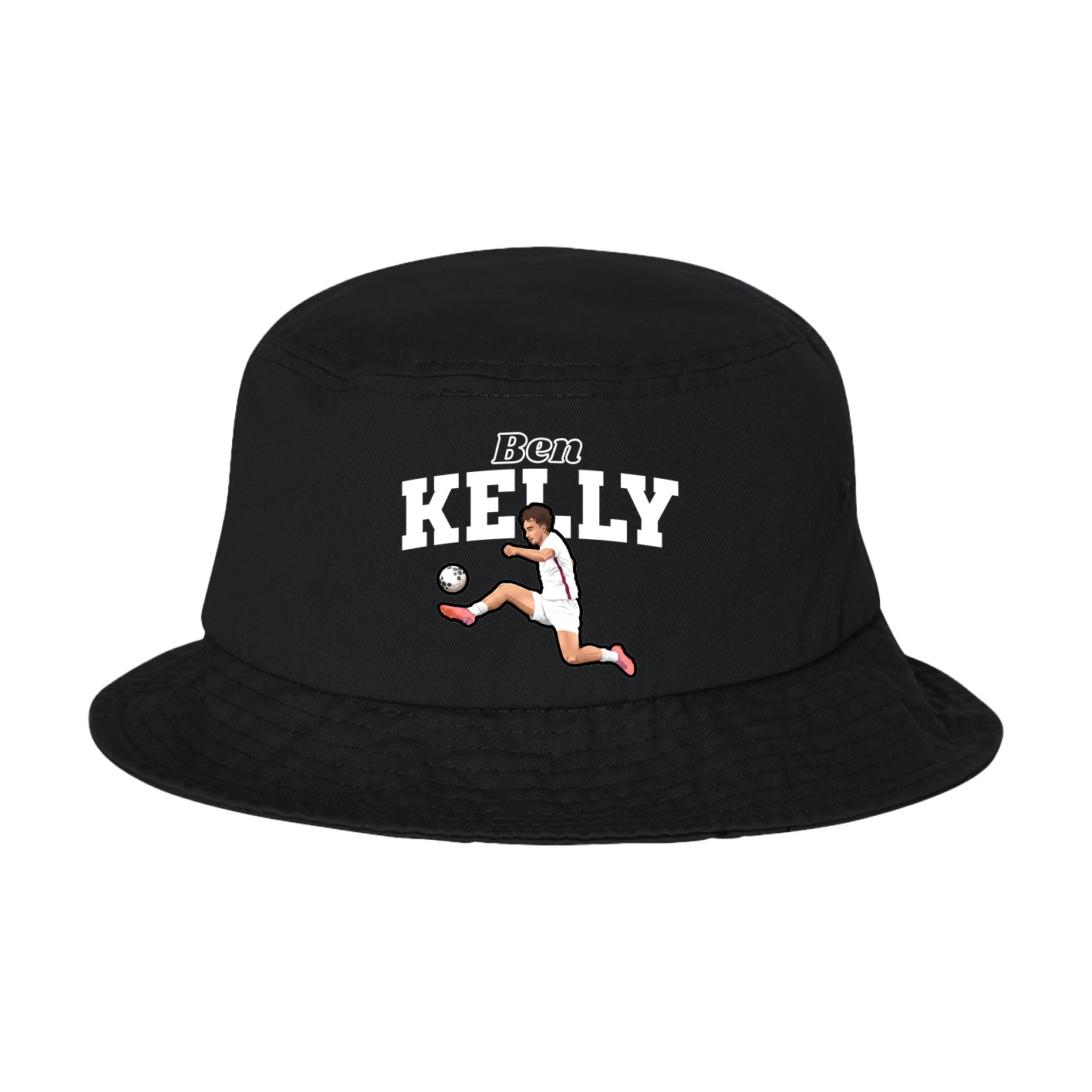 Bucket Cap — Name Arch in Black