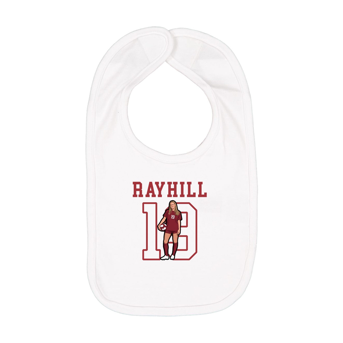 Infant Bib — Shirsey in White