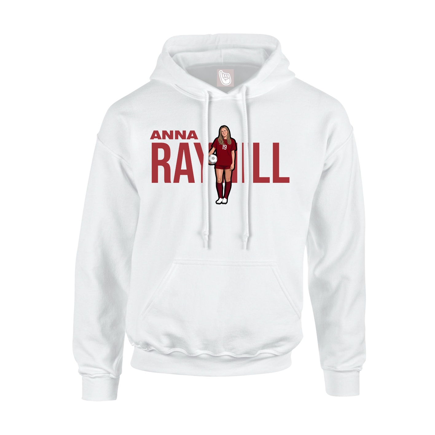 Youth Hoodie — Player Name in White