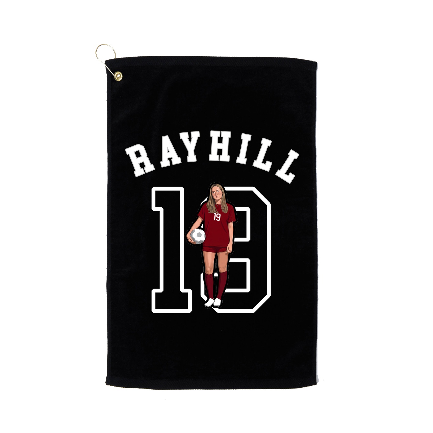 Golf Towel — Shirsey Arch in Black