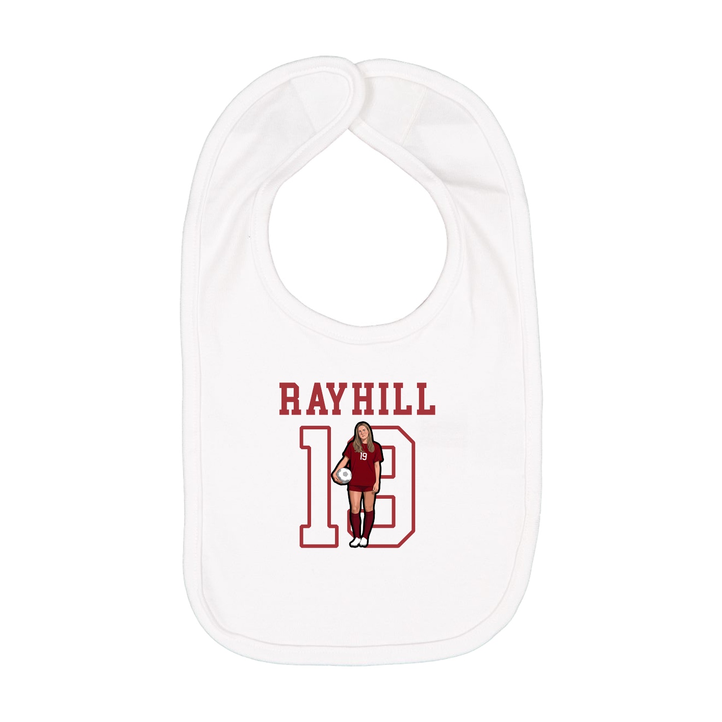 Infant Bib — Shirsey in White