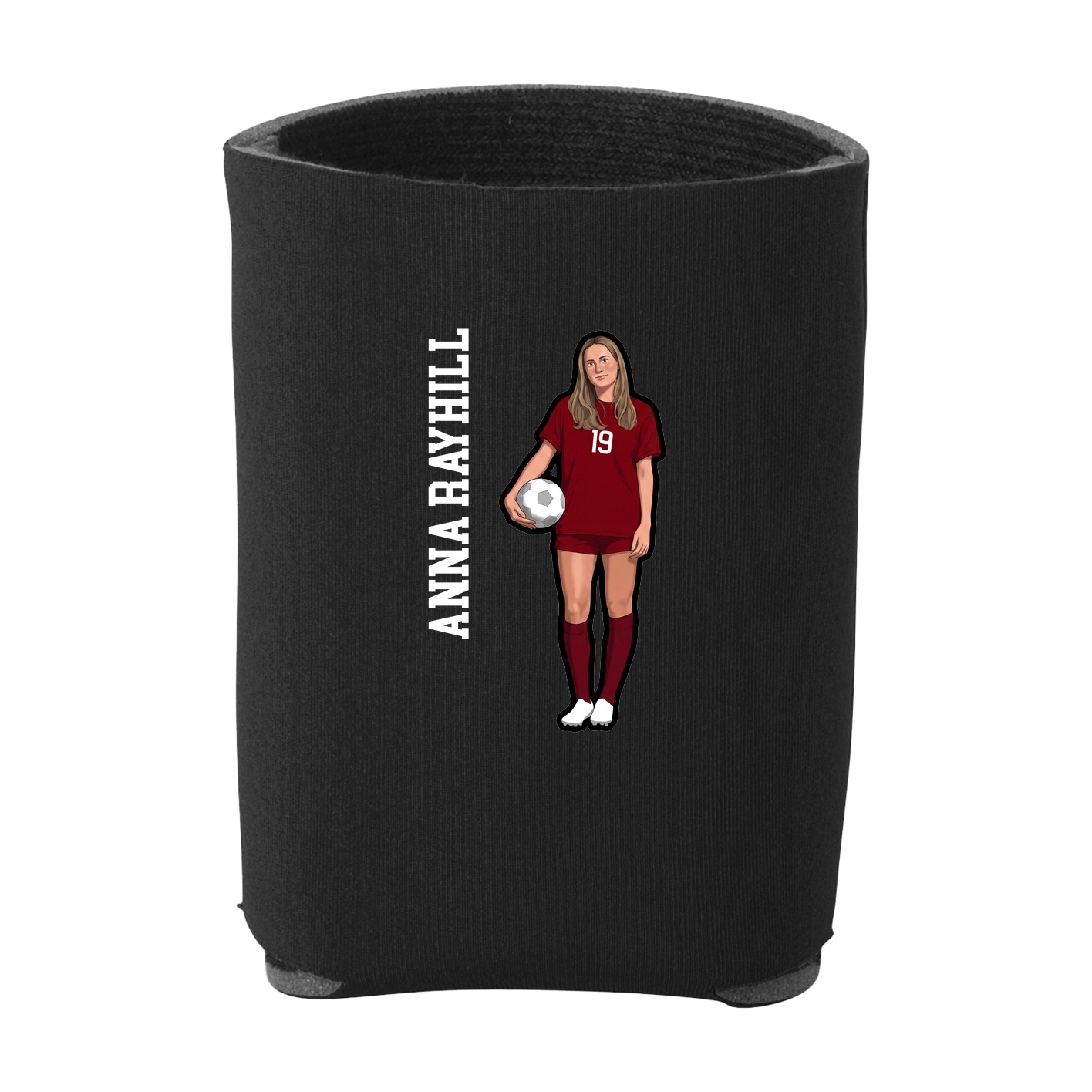 Can Holder — Name Vertical in Black