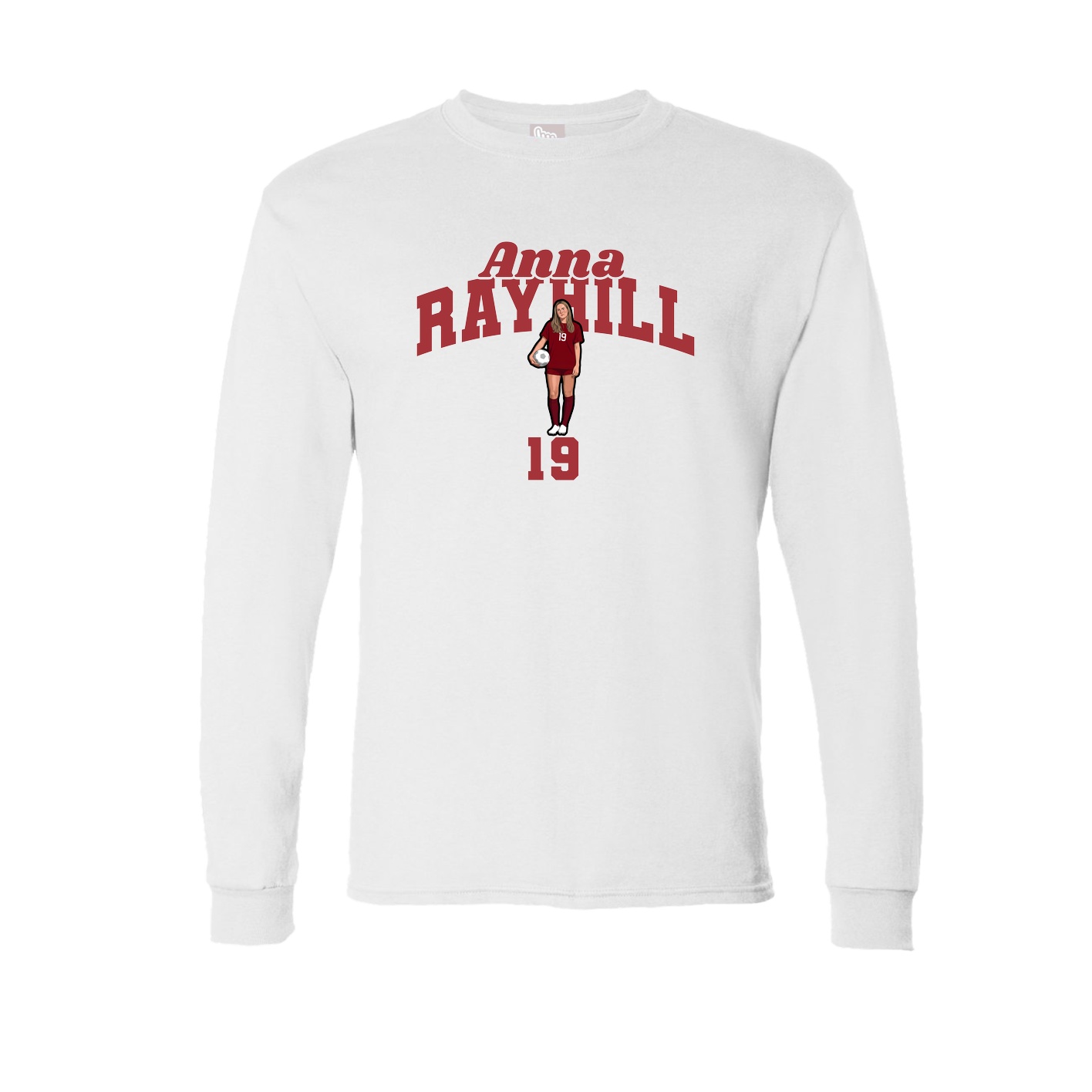 Long Sleeve Tee — Signature Arch in White