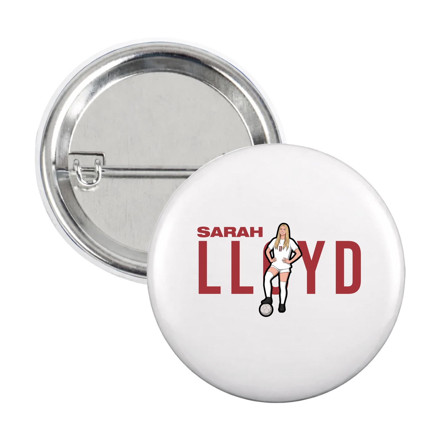 Game Day Button — Player Name in White
