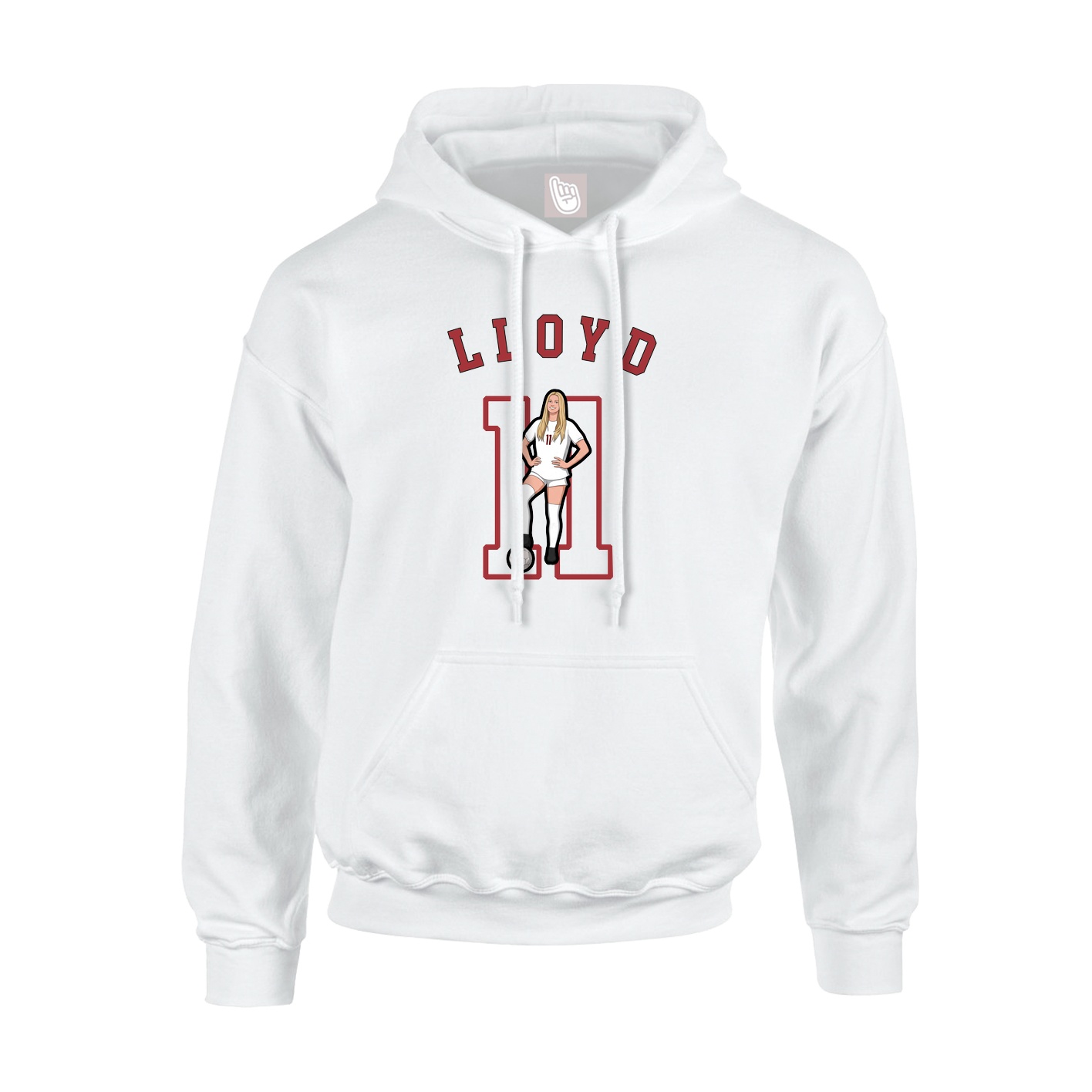Hoodie — Shirsey Arch in White