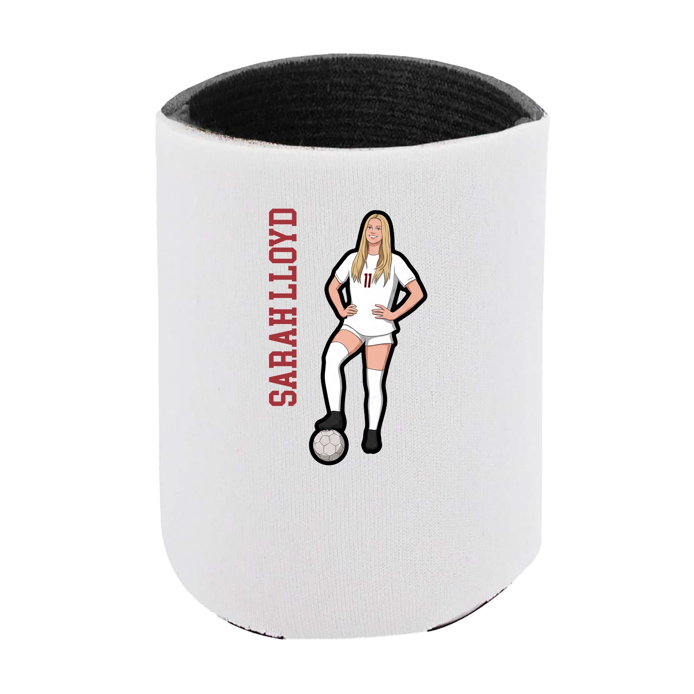 Can Holder — Name Vertical in White