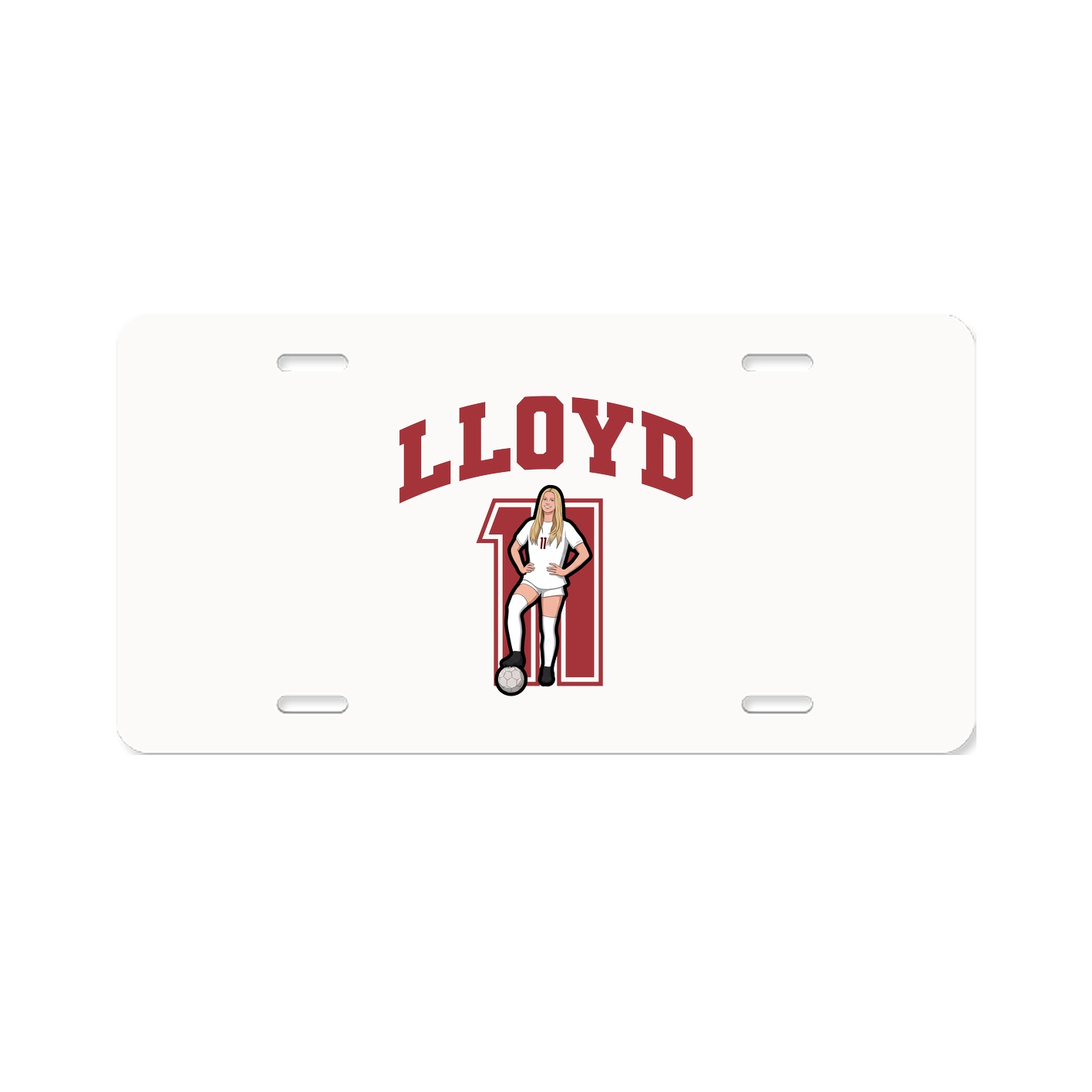 License Plate — Number in Classic