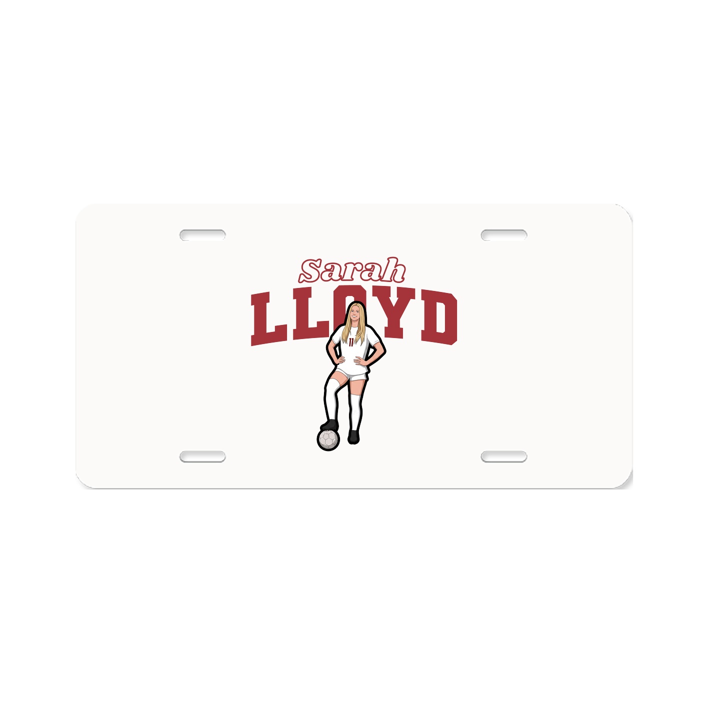 License Plate — Name Arch in Classic
