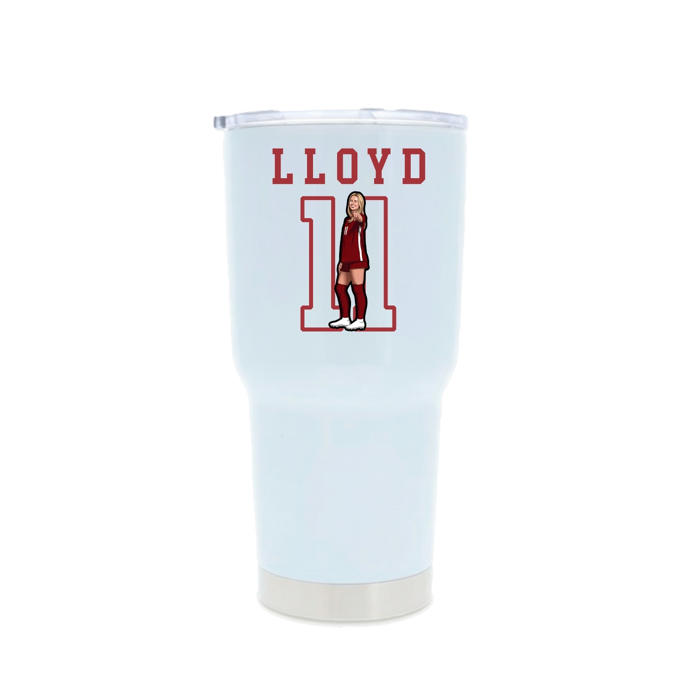 30oz Stainless Steel Tumbler — Shirsey in White