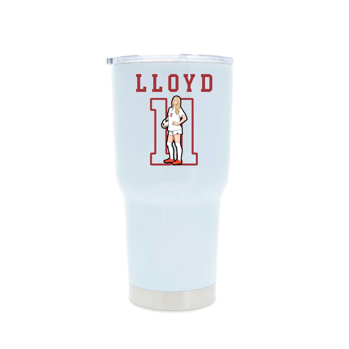 30oz Stainless Steel Tumbler — Shirsey in White