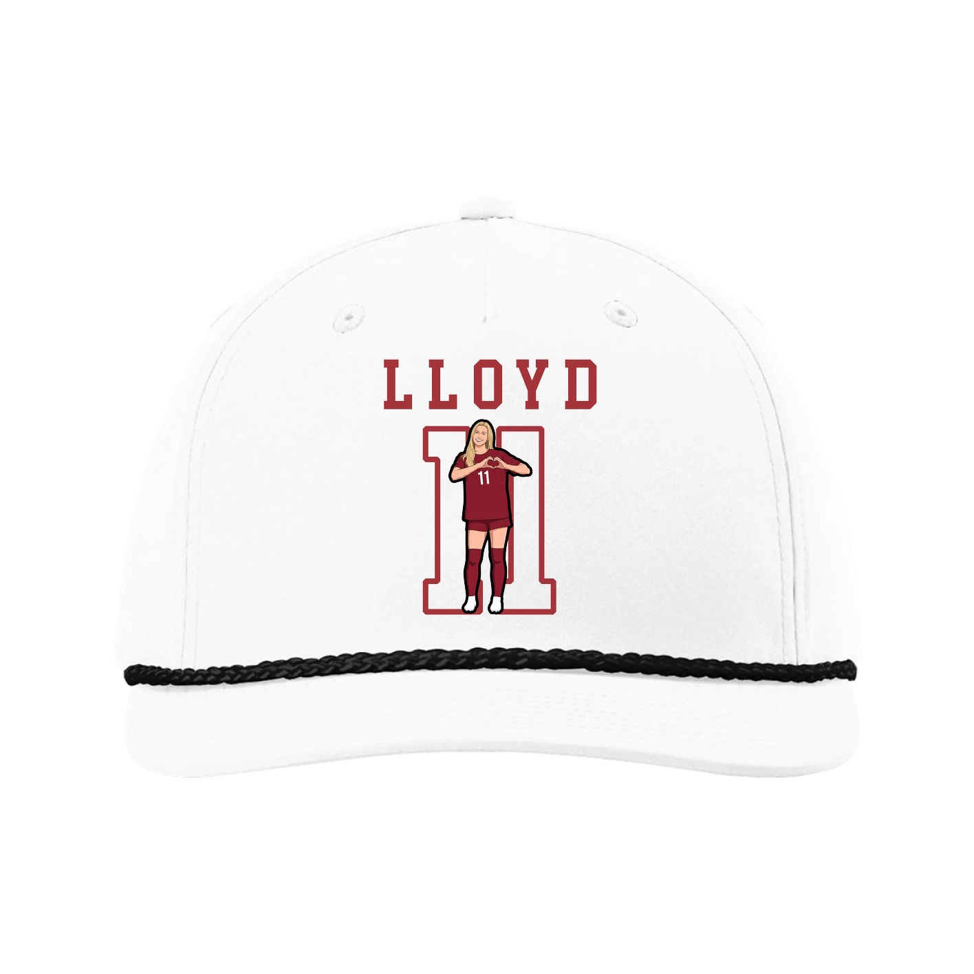 Five-Panel Classic Rope Cap — Shirsey in White