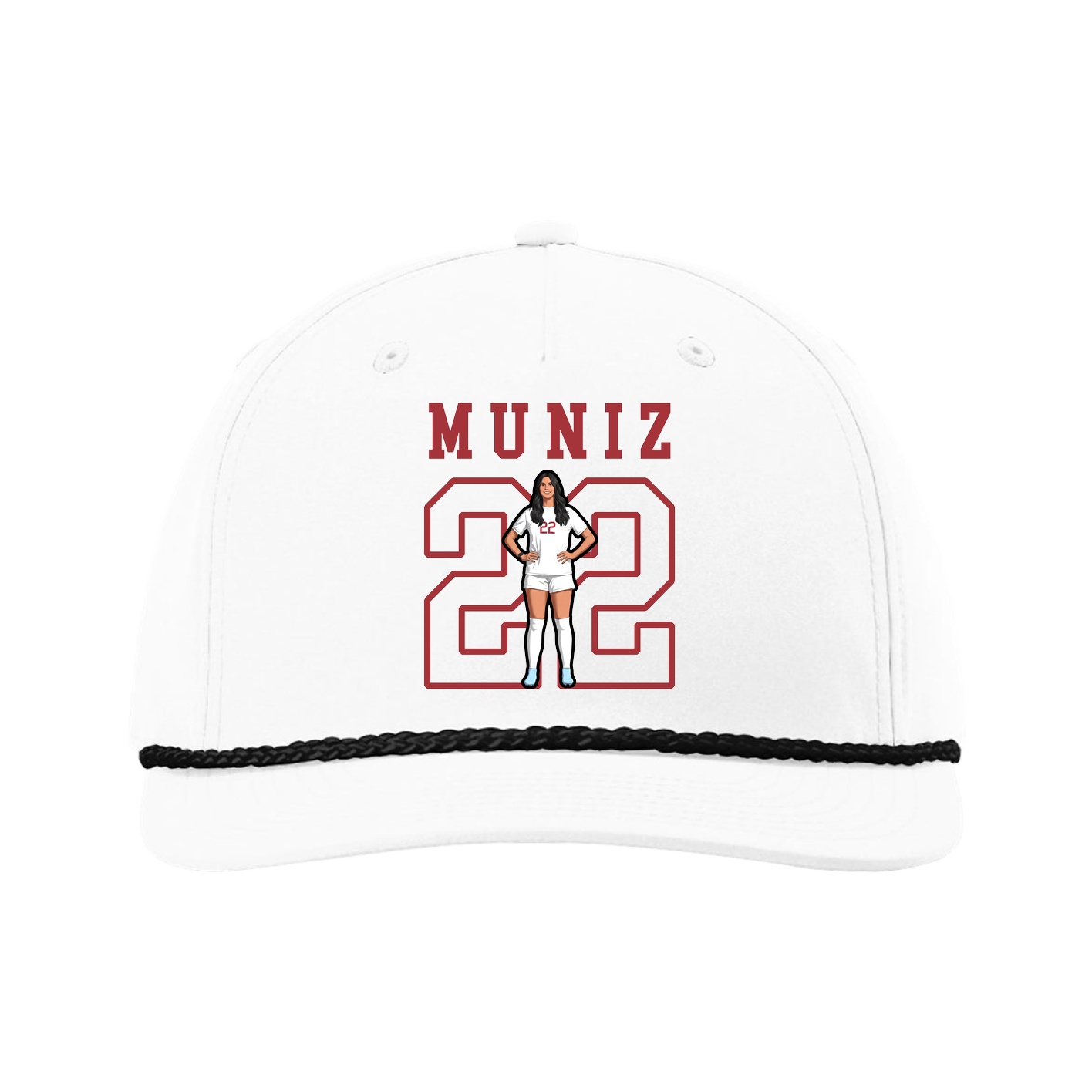 Five-Panel Classic Rope Cap — Shirsey in White