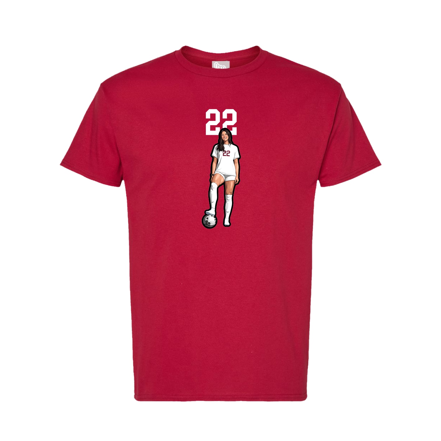 Tee — Number Top in Crimson