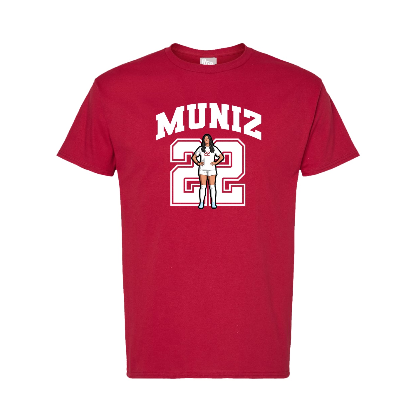 Tee — Number in Crimson