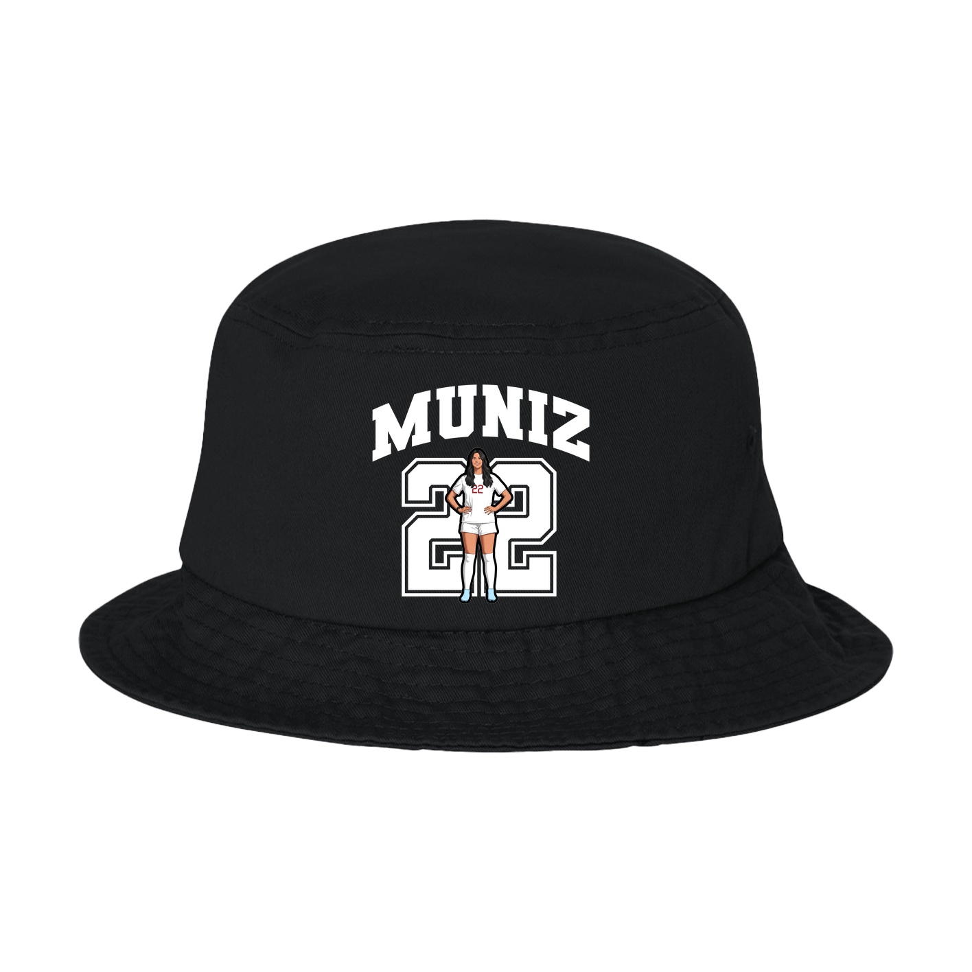Bucket Cap — Number in Black