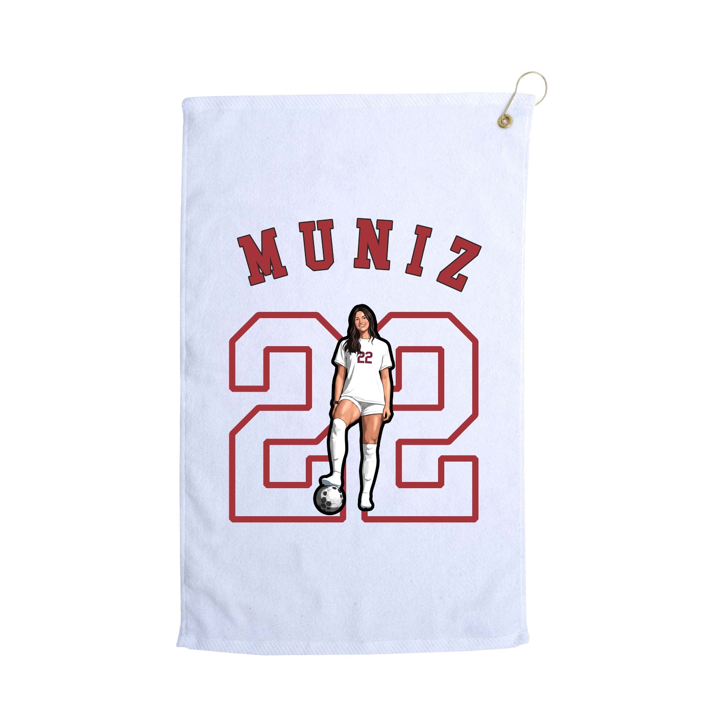 Golf Towel — Shirsey Arch in White