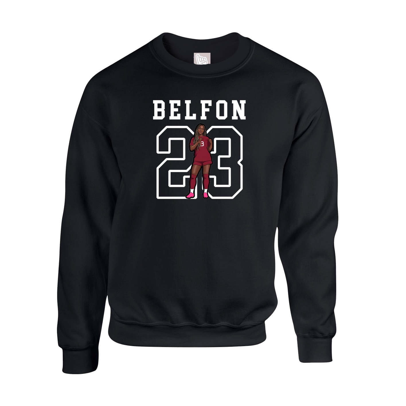 Fleece Crew — Shirsey in Black