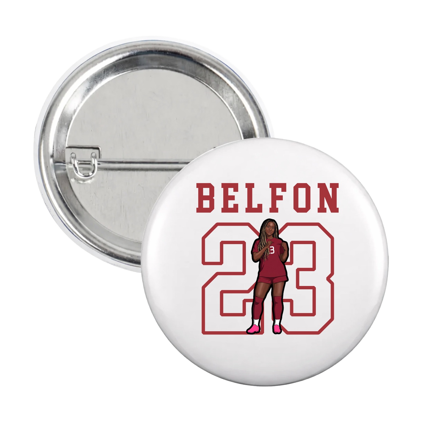 Game Day Button — Shirsey in White