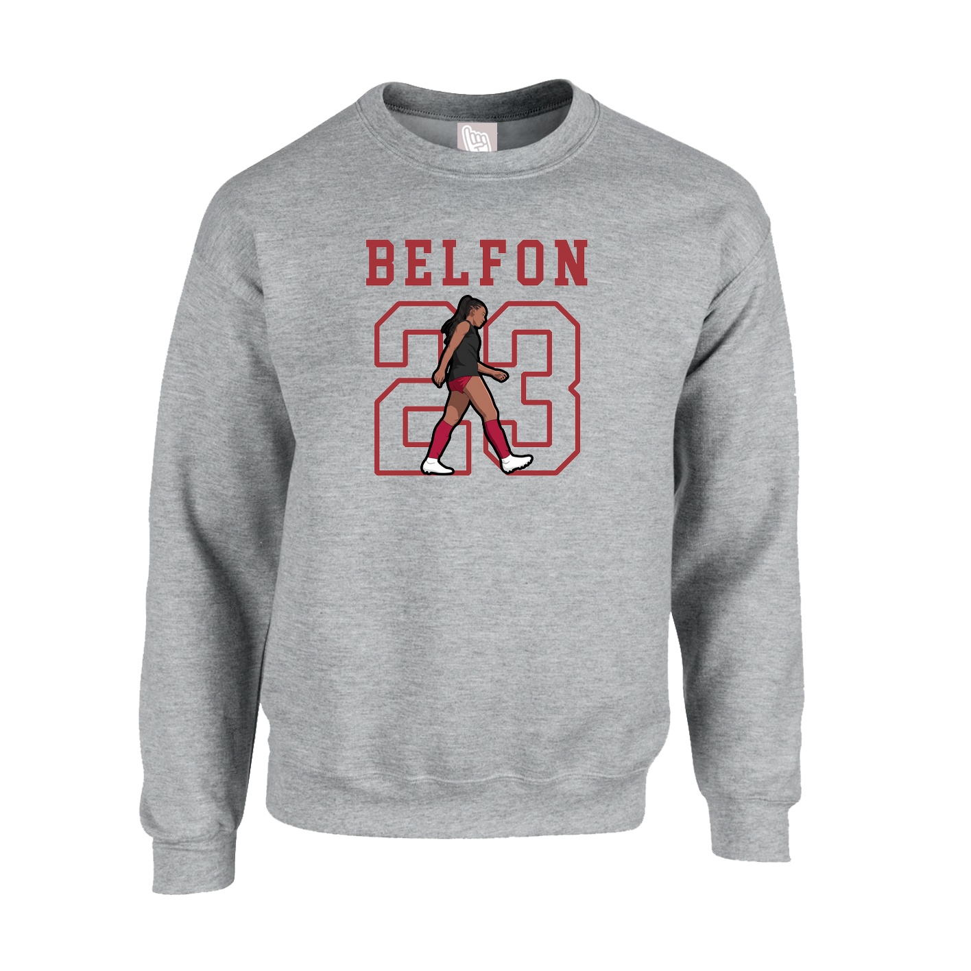 Fleece Crew — Shirsey in Grey
