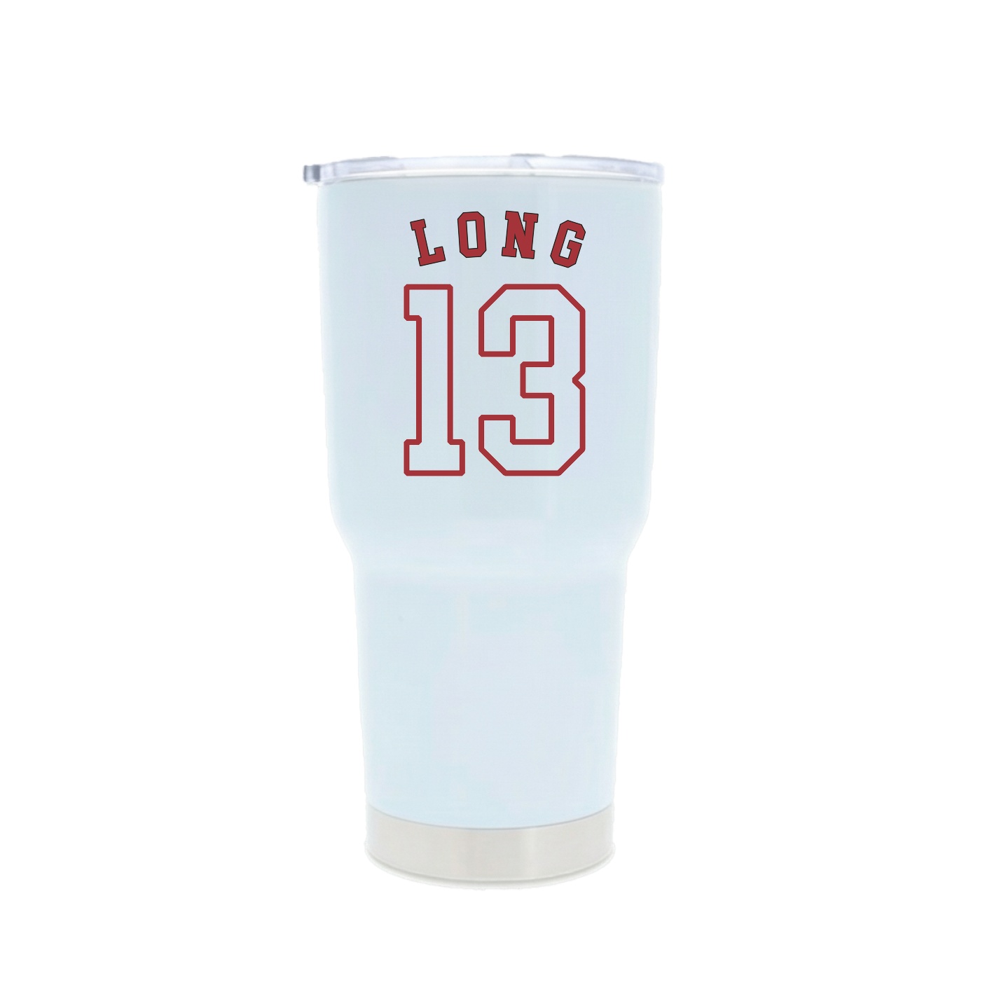30oz Stainless Steel Tumbler — Shirsey Arch in White