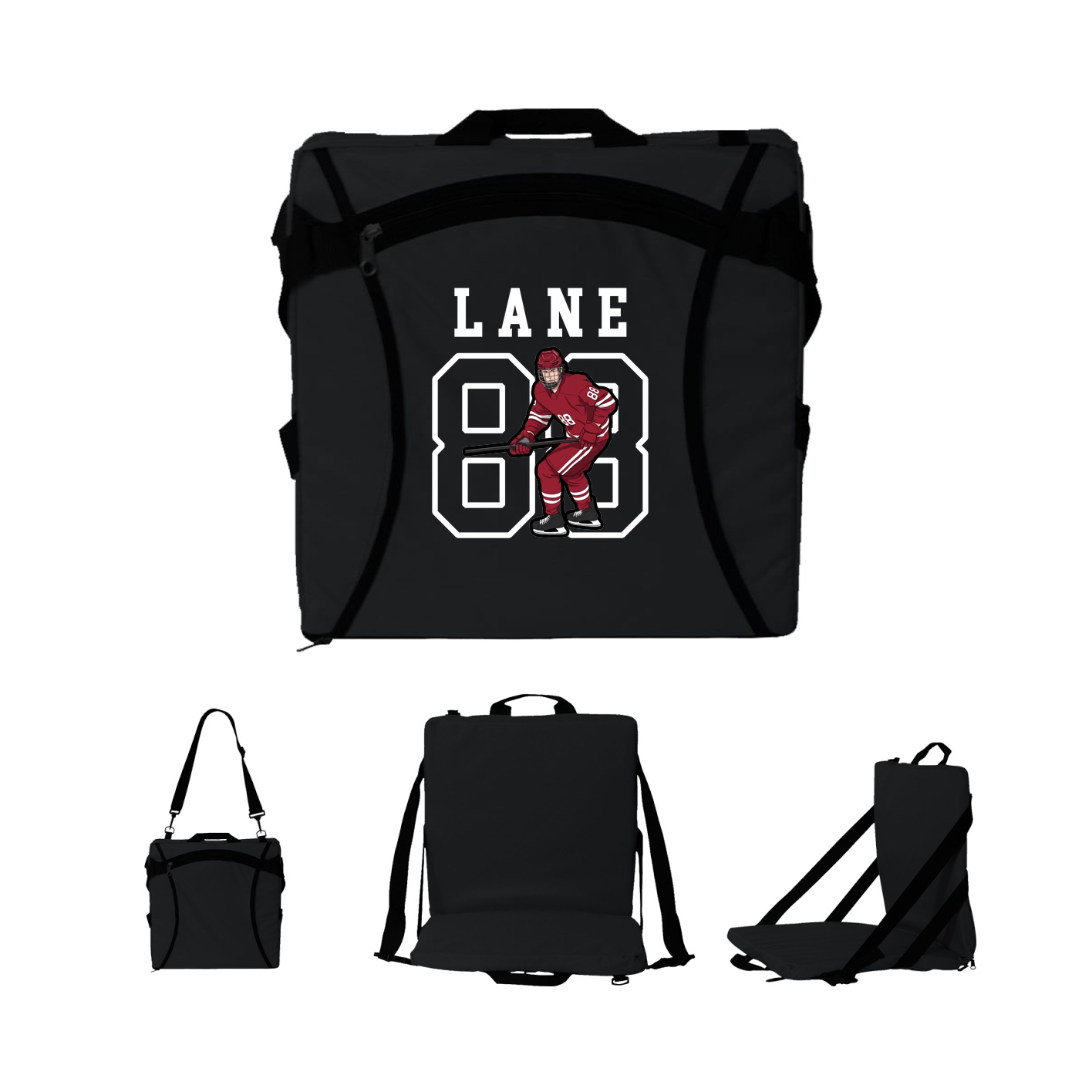 Folding Stadium Seat — Shirsey in Black