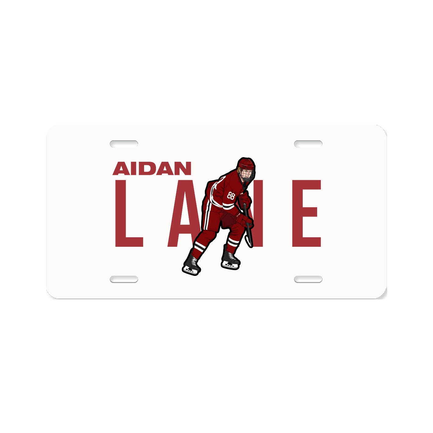 License Plate — Player Name in Classic