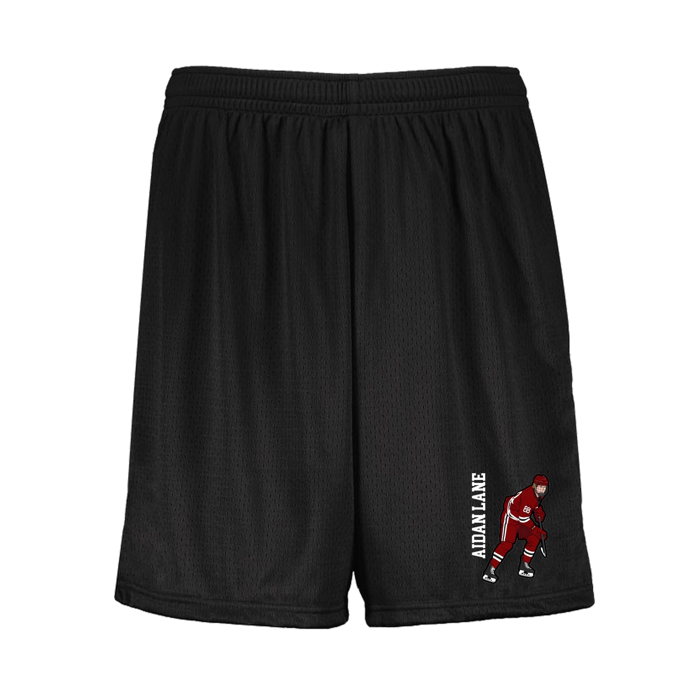 Shorts — Name Vertical in Black