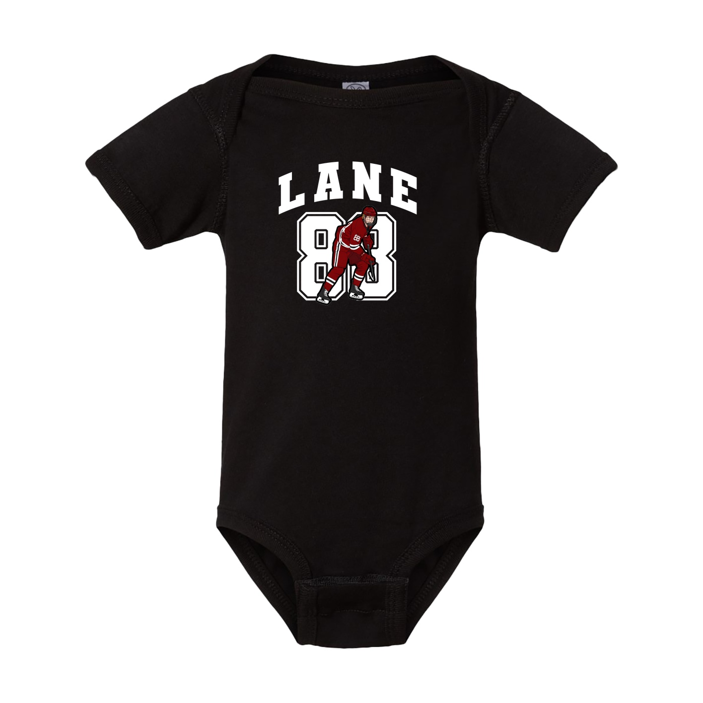 Baby Onesie — Number in Black